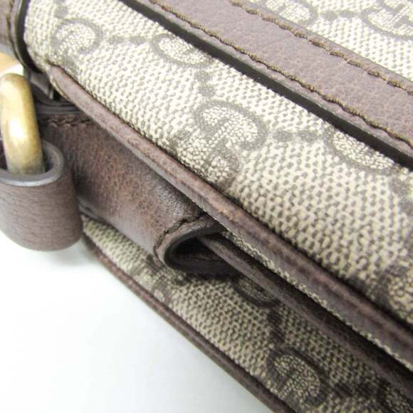 GUCCI Authentic Brown Leather Shoulder Bag - Picture 6 of 15